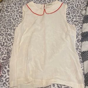 Kate Spade off white tank blouse